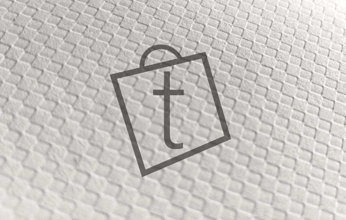 Shopping bag goffrate by Taffarello